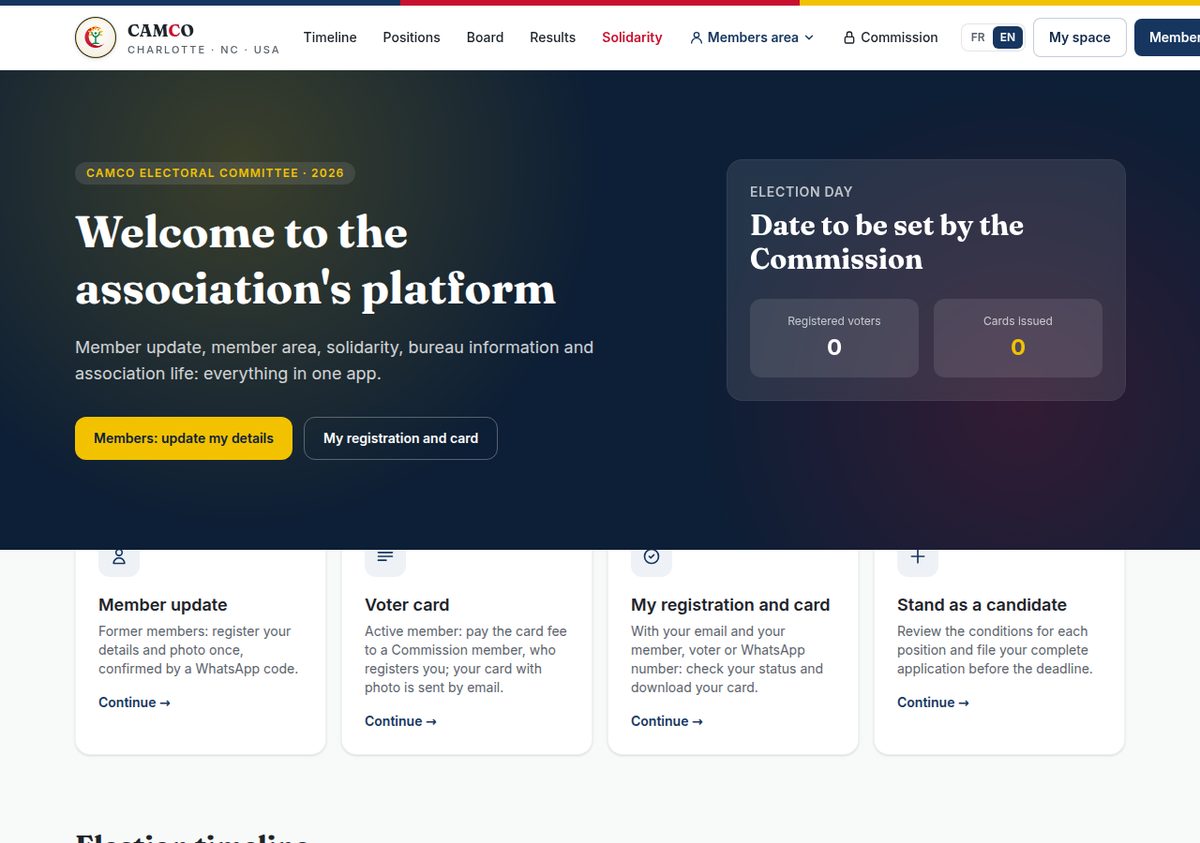 Community website
